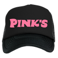 Black cap with pink 'Pink's' text
